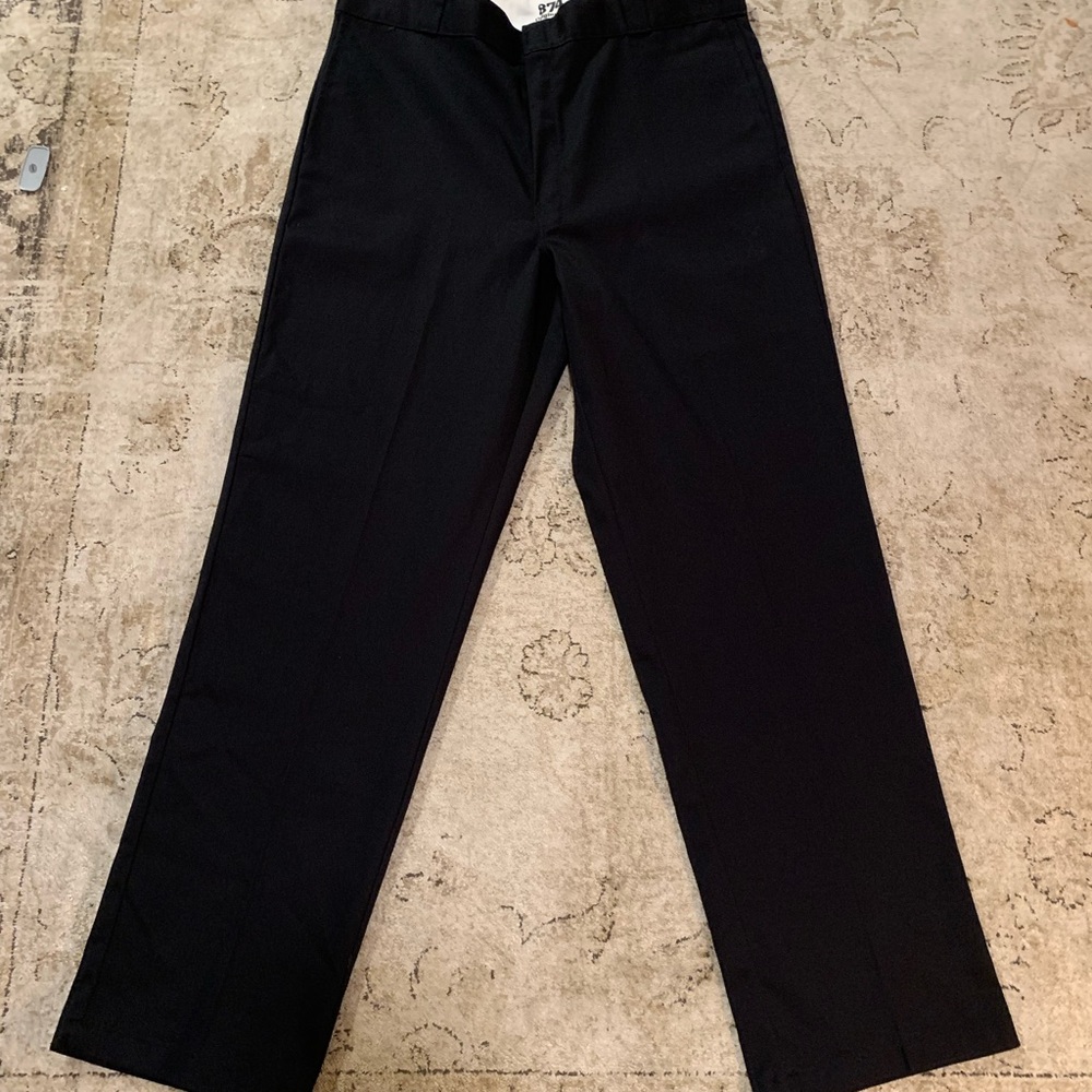 874 Original Fit Black Dickies Work Pants Men's Tag Size 40x34